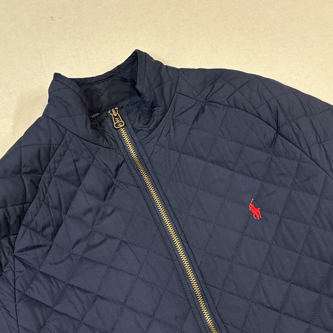 M) 폴로 랄프로렌 클래식 다이아몬드 네이비 퀼팅 자켓 상품이미지4