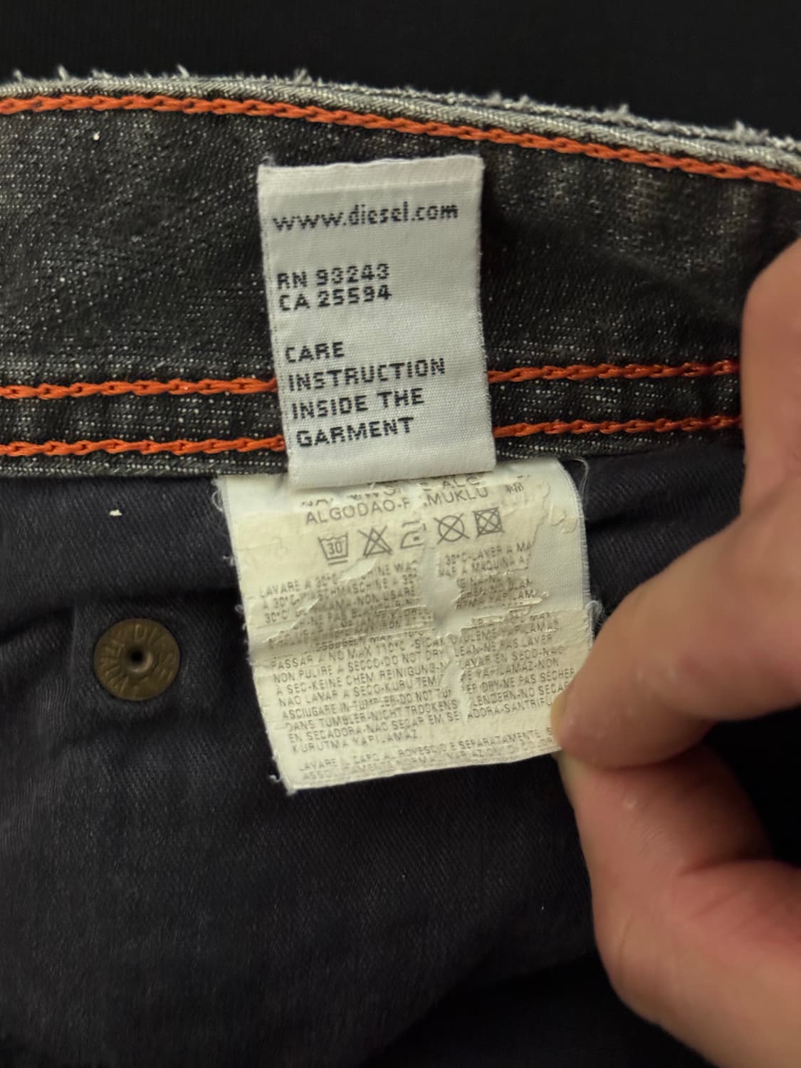 디젤 00s 아카이브 슬림 스트레이트 진 상품이미지8