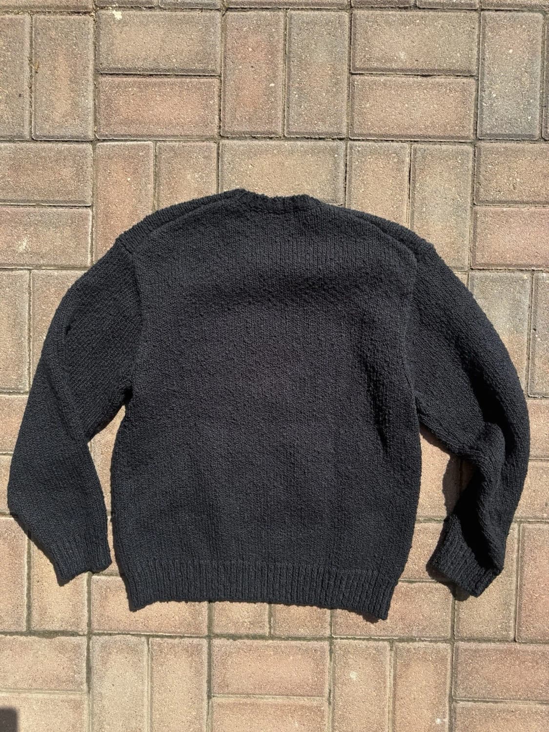 슈프림 부클 스몰 박스 니트 스웨터 블랙 상품이미지4