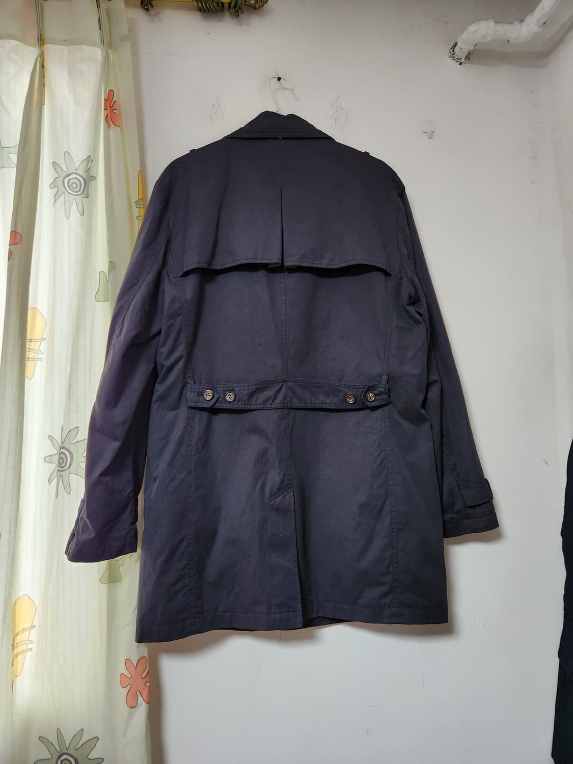 뱅뱅진 남성 네이비 트렌치 코트105 상품이미지2