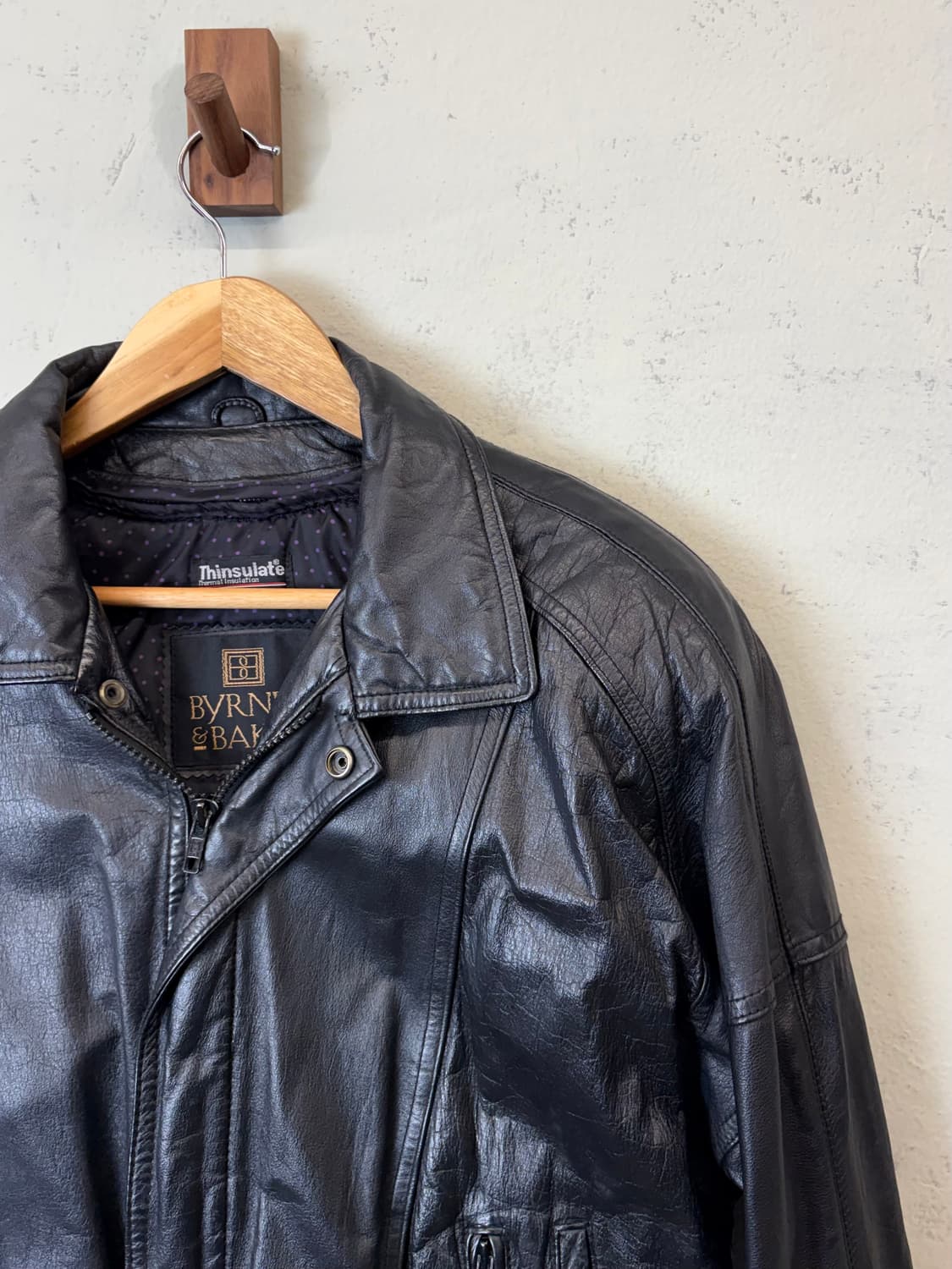 빈티지 리얼레더 신슐레이트 봄버 자켓 상품이미지2