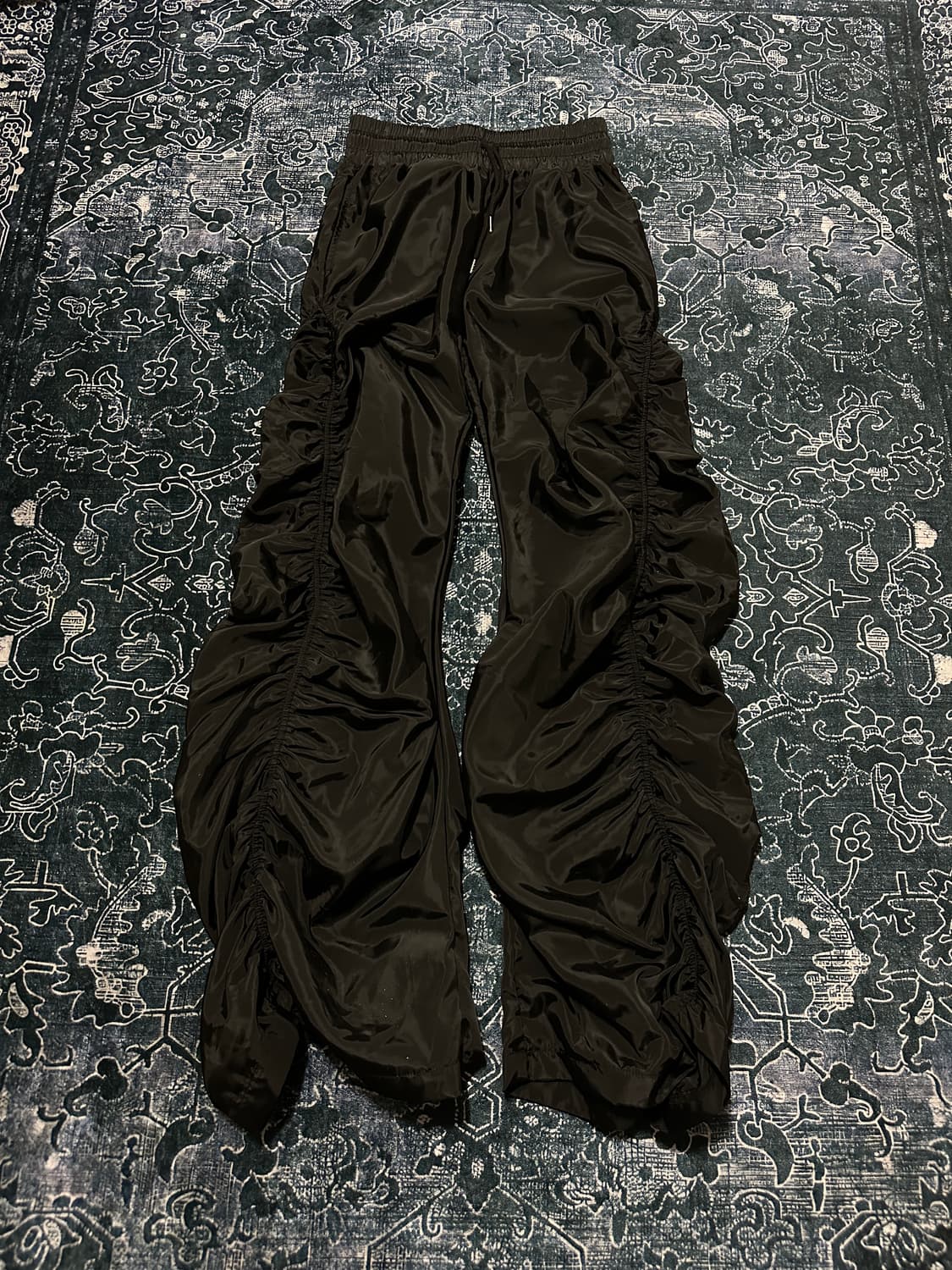 Avant garde y2k black shirring pants 상품이미지1