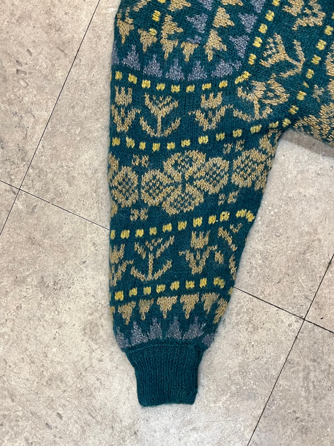 빈티지 패턴 버튼 가디건 그린 #csz3015 상품이미지8