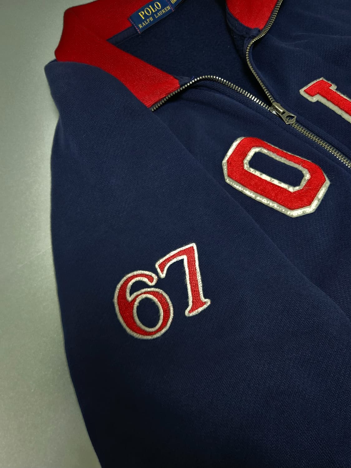 폴로 랄프로렌 코튼 집업 스타디움 자켓 L 상품이미지8