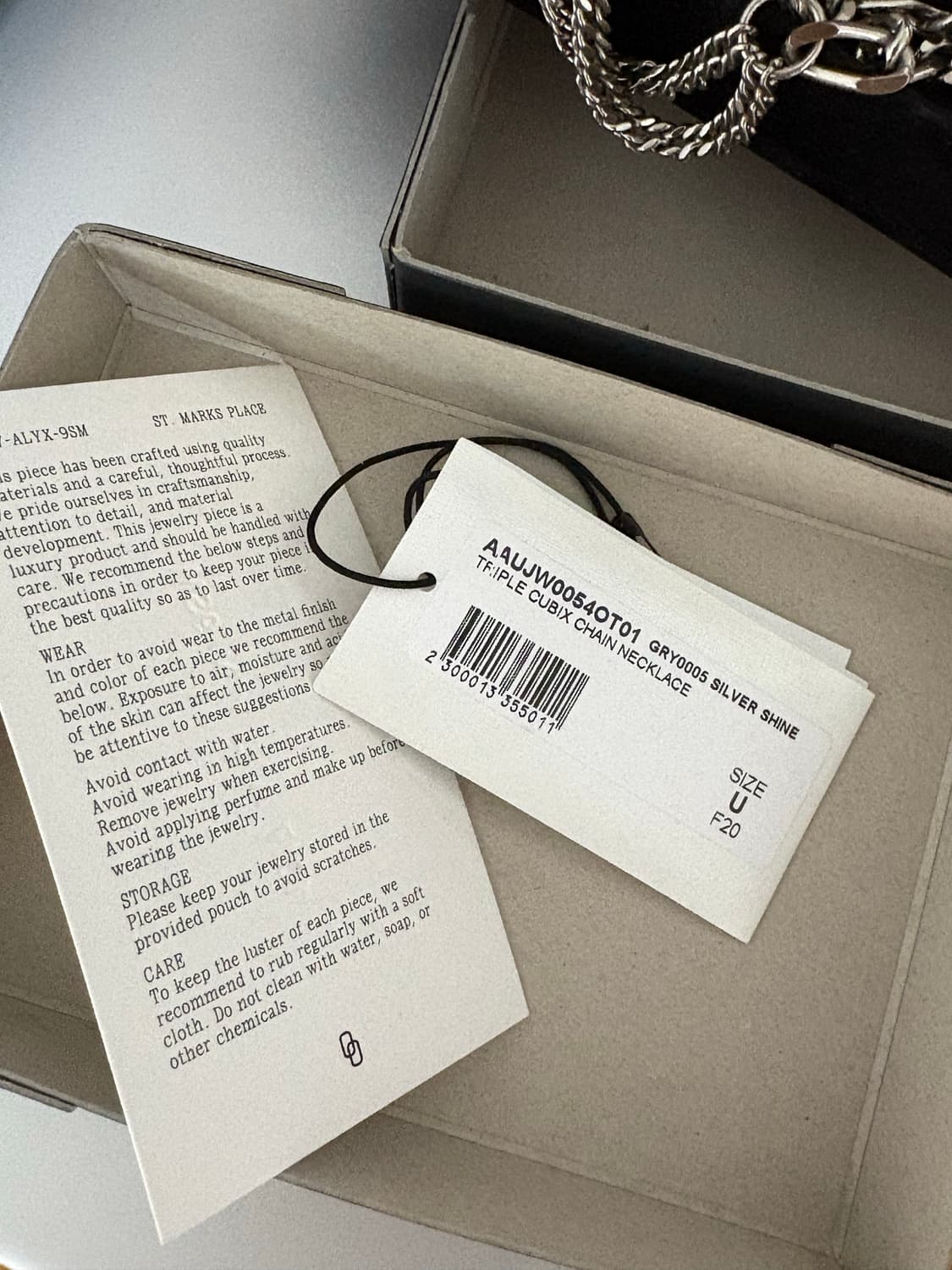 알릭스 체인 목걸이 상품이미지2