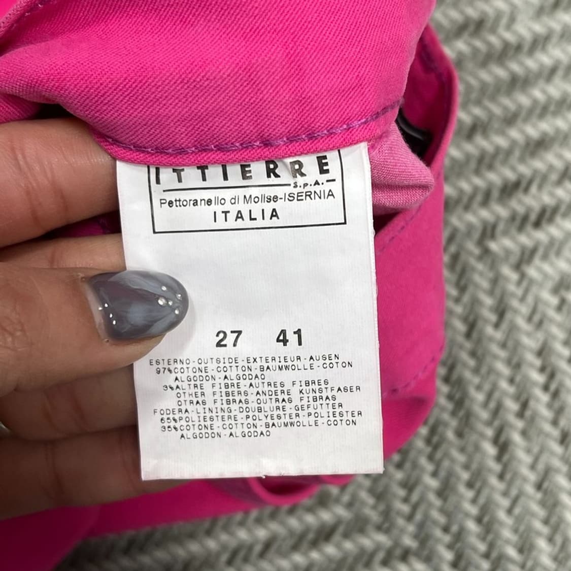 베르사체 새상품 푸시아 핑크팬츠 v0979  상품이미지8