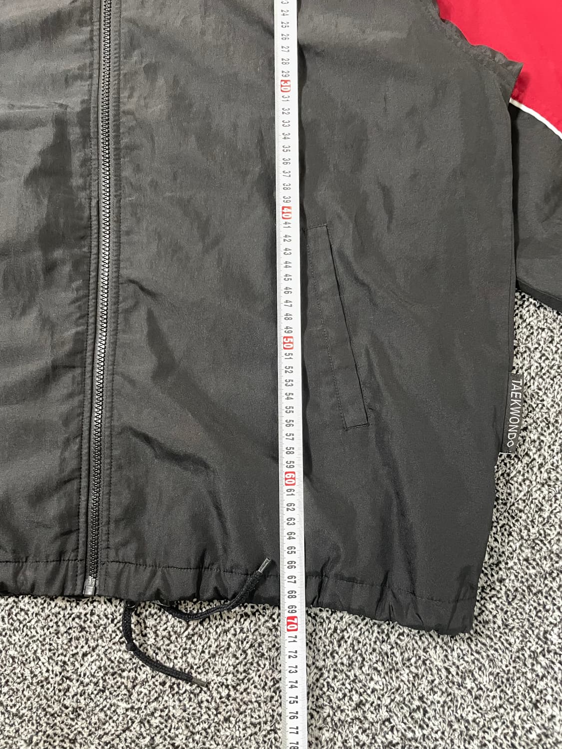 빈티지9. 아디다스 레트로 90's 올드스쿨 바람막이 점퍼 레드 블랙 상품이미지7