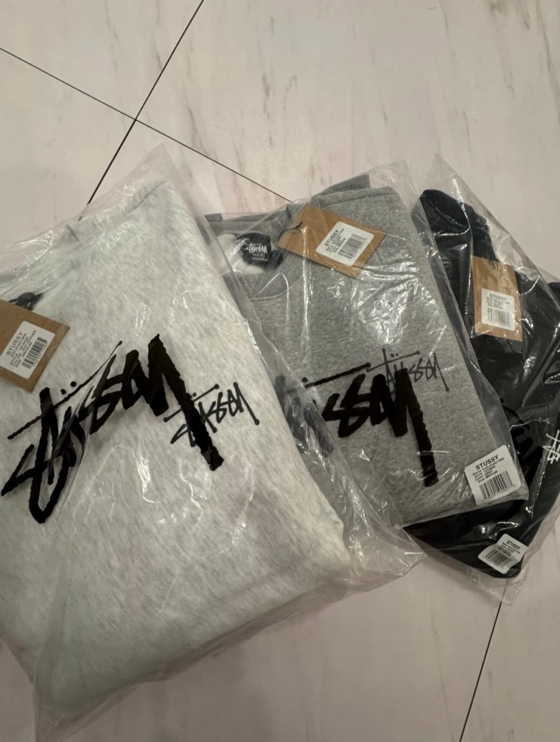 [새상품/정품]스투시 베이직 기모 맨투맨 남녀공용 3color 상품이미지4