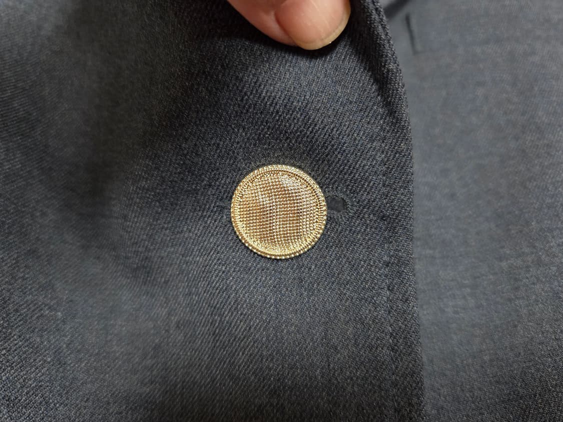 블루워시(BLW) 골드버튼 클래식 울자켓 55-66 상품이미지8