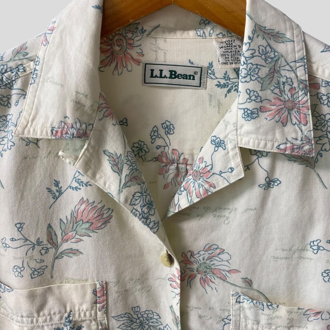 (여성SM)L.L.bean 엘엘빈 오픈카라 반팔셔츠 상품이미지2
