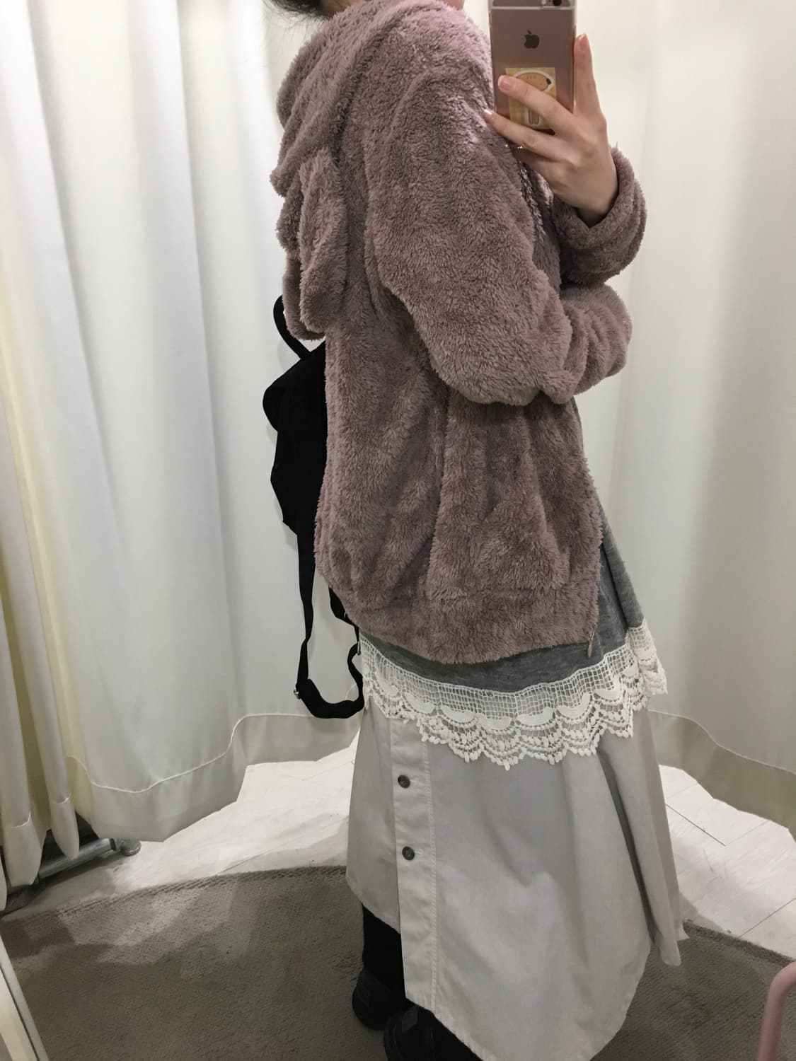 우사기 후리스 후드집업 상품이미지5