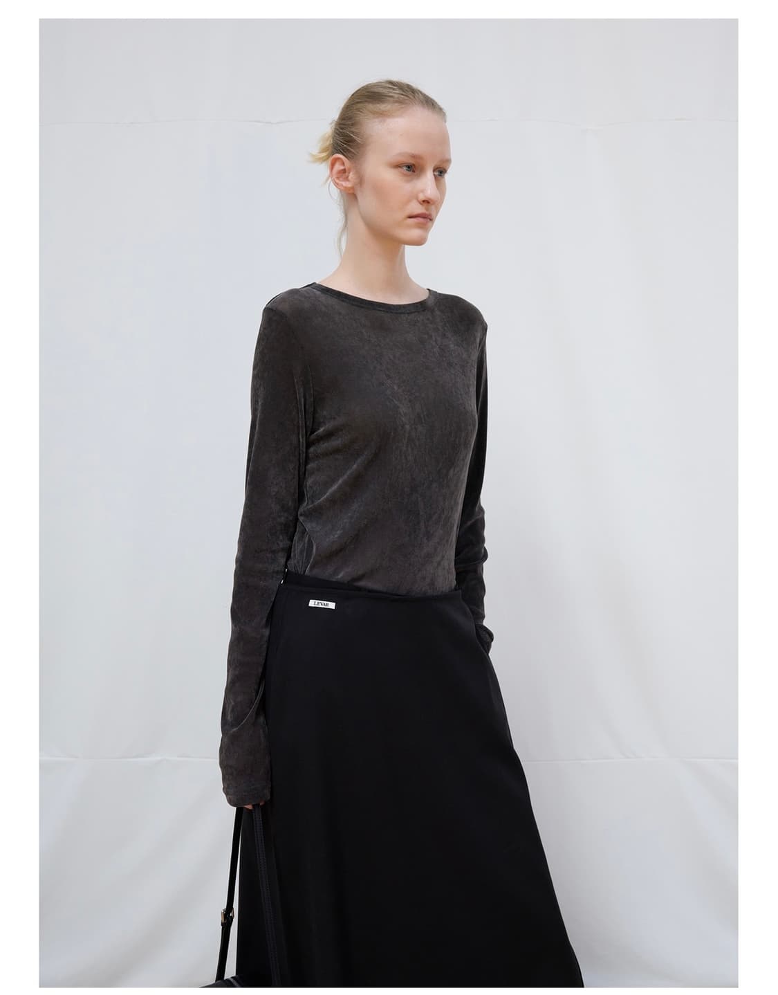 르바 벨벳 레이어드 티셔츠 상품이미지1