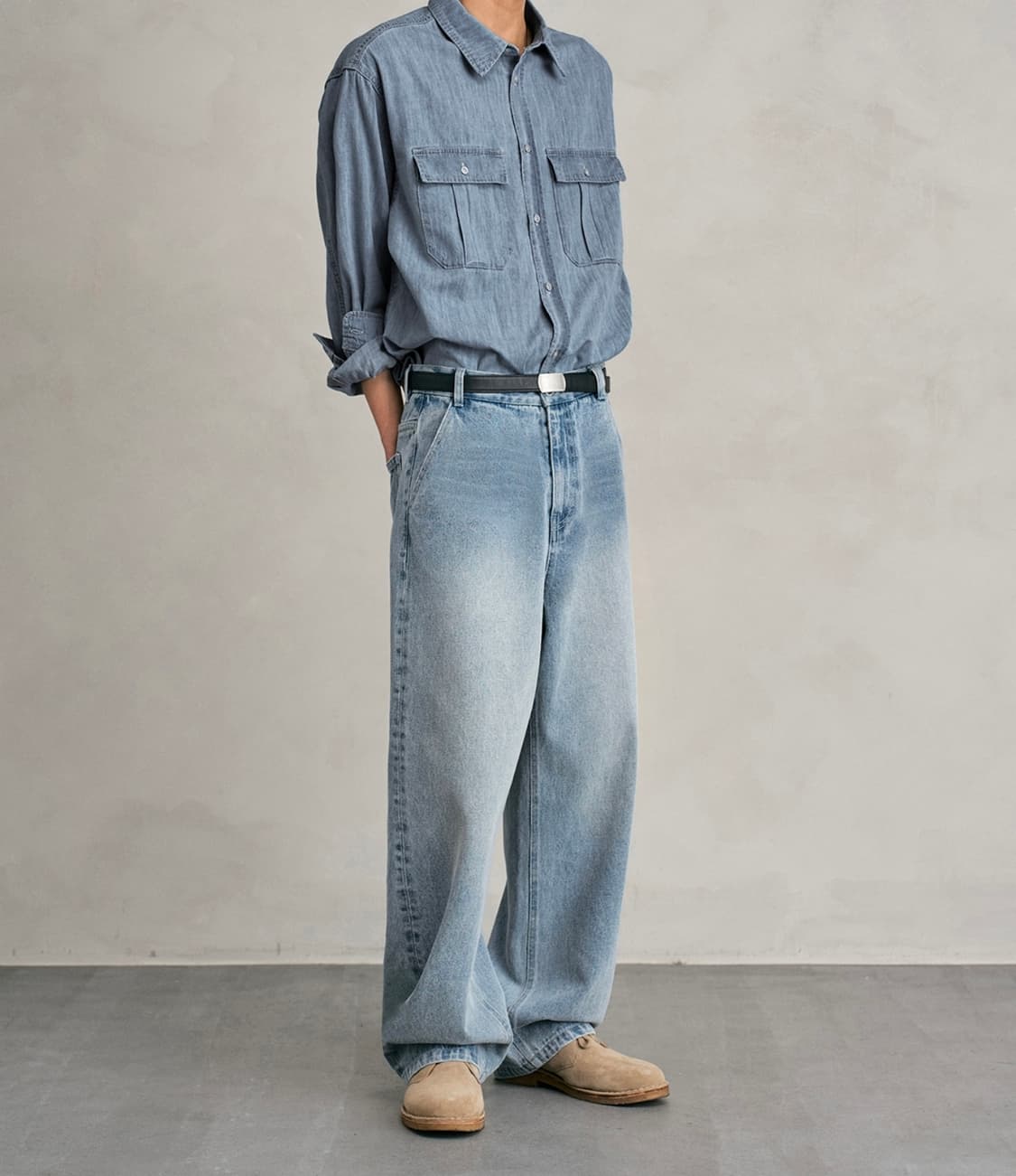 데케트X패션플레닛 와이드 데님 상품이미지1