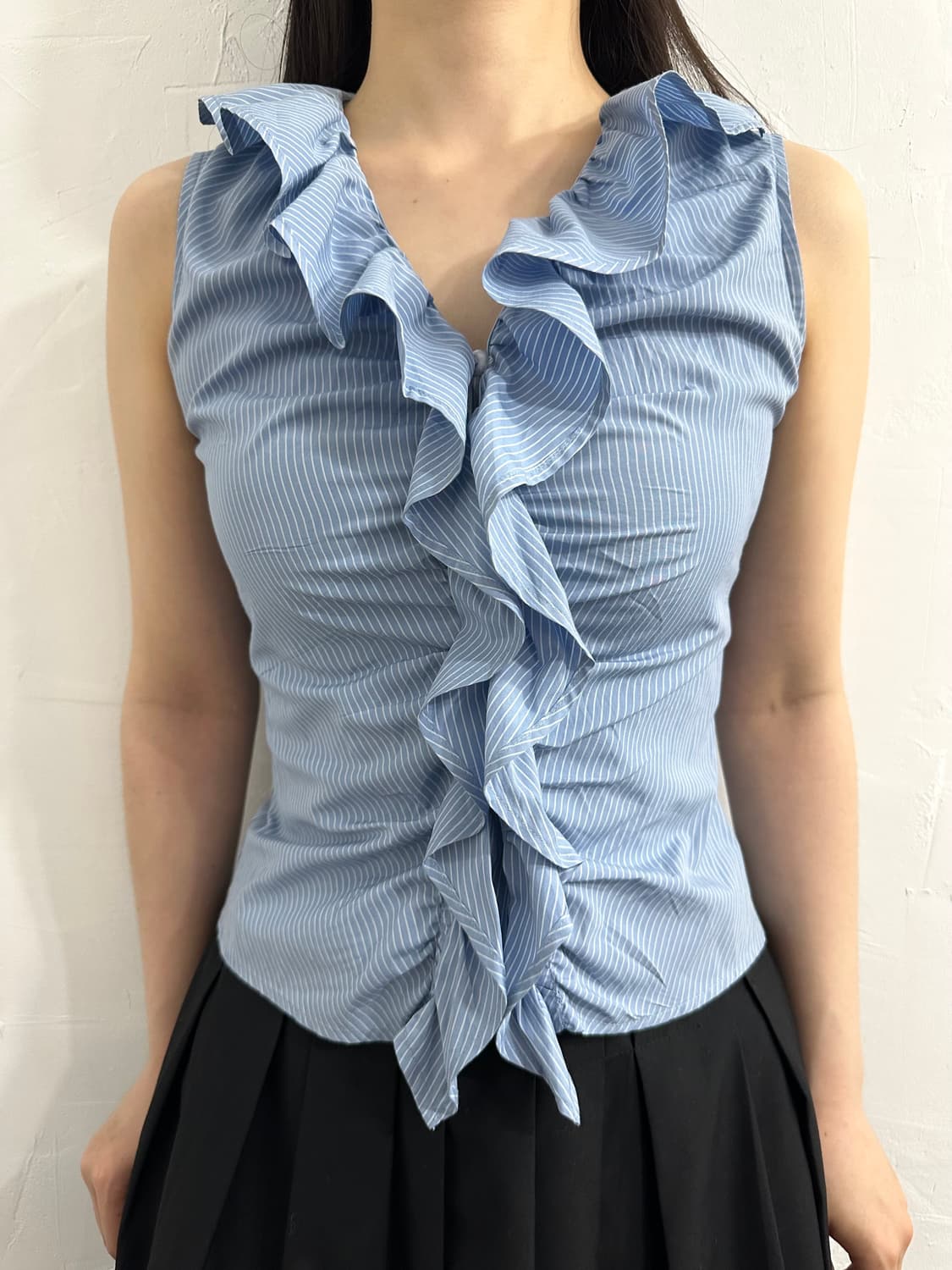nara camicie ruffle shirt 상품이미지1