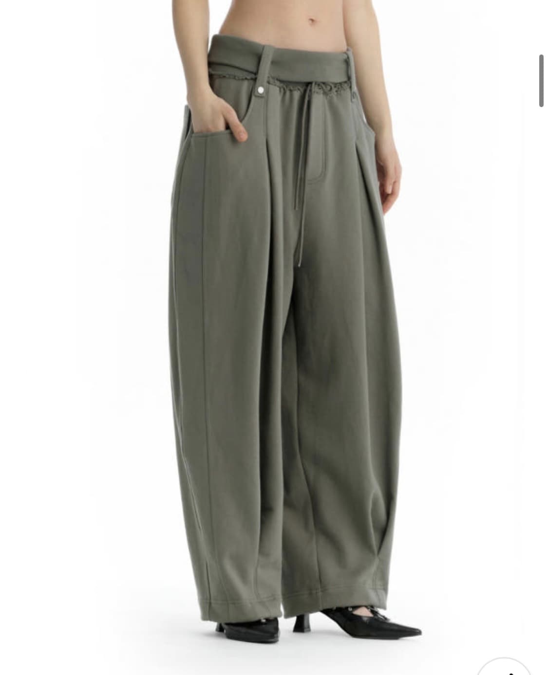 트리밍버드 Double Waist Sweat Pants [Khaki] 상품이미지4