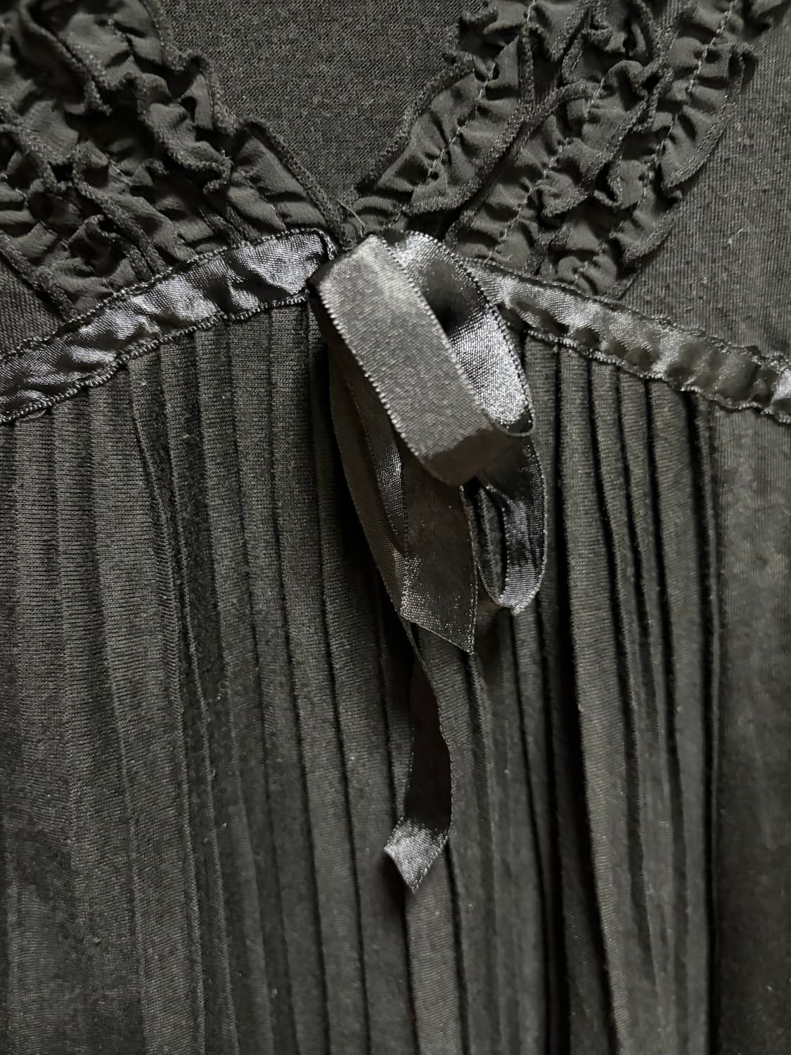 플리츠 레이어드 민소매 슬리브리스 미디원피스 모리걸 하구미 스즈코 상품이미지6