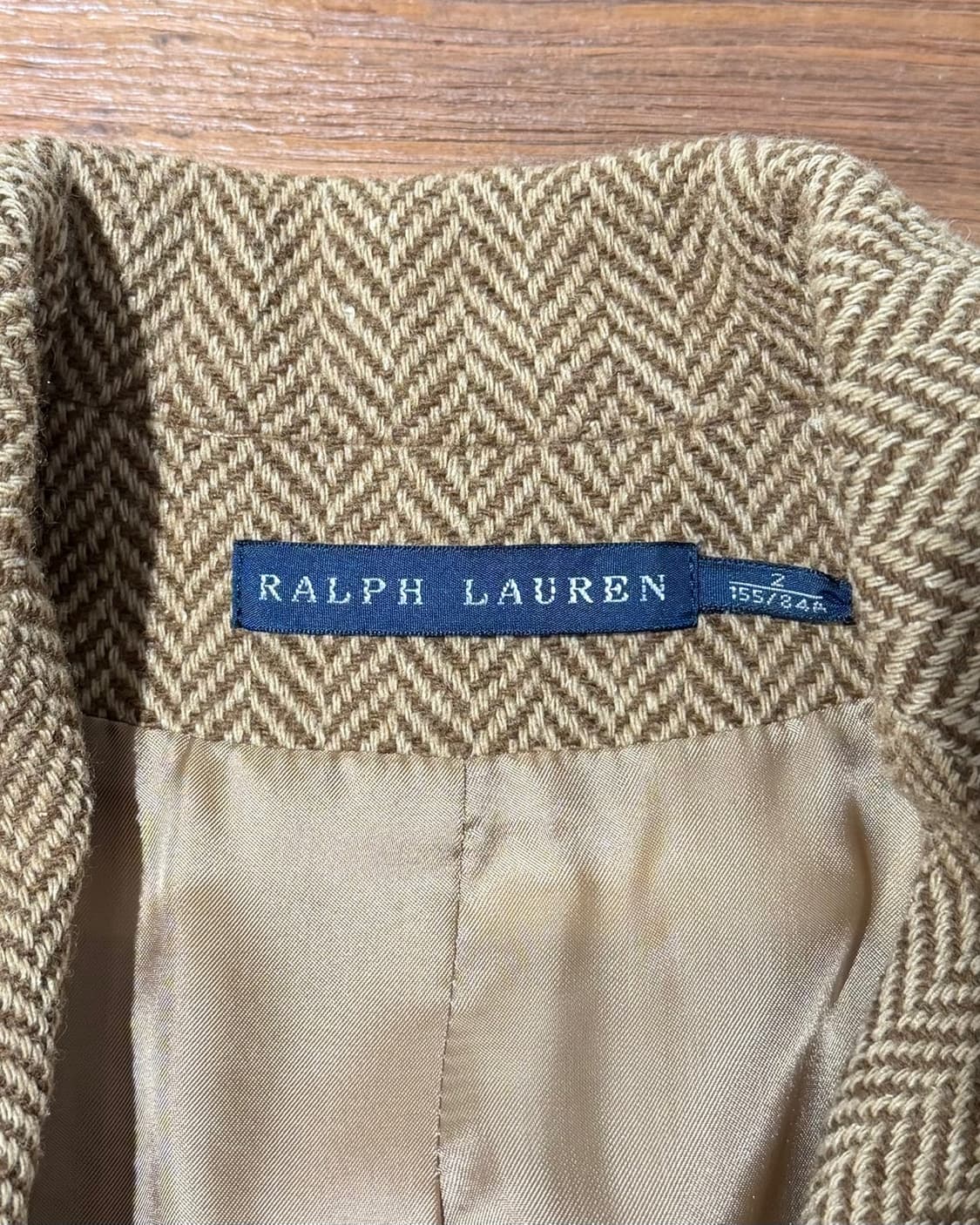 랄프로렌 브라운 헤링본 울 블랜드 싱글 자켓 상품이미지7