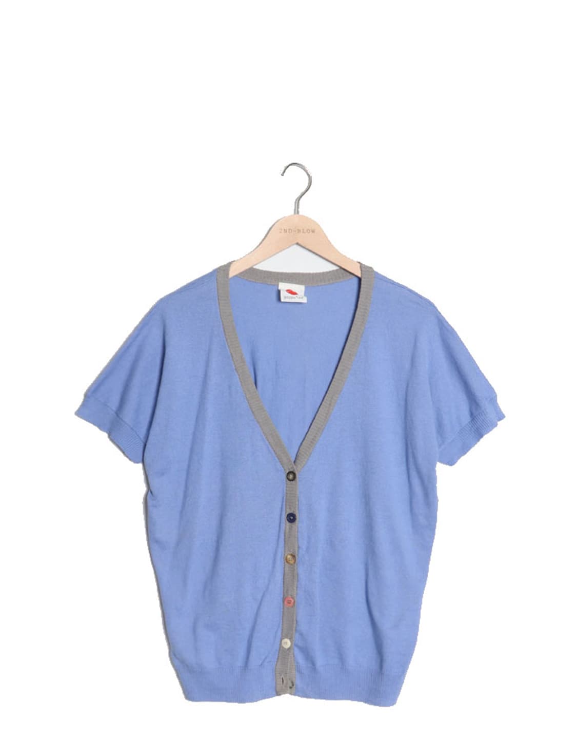 poppy red S/s Cardigan 상품이미지1