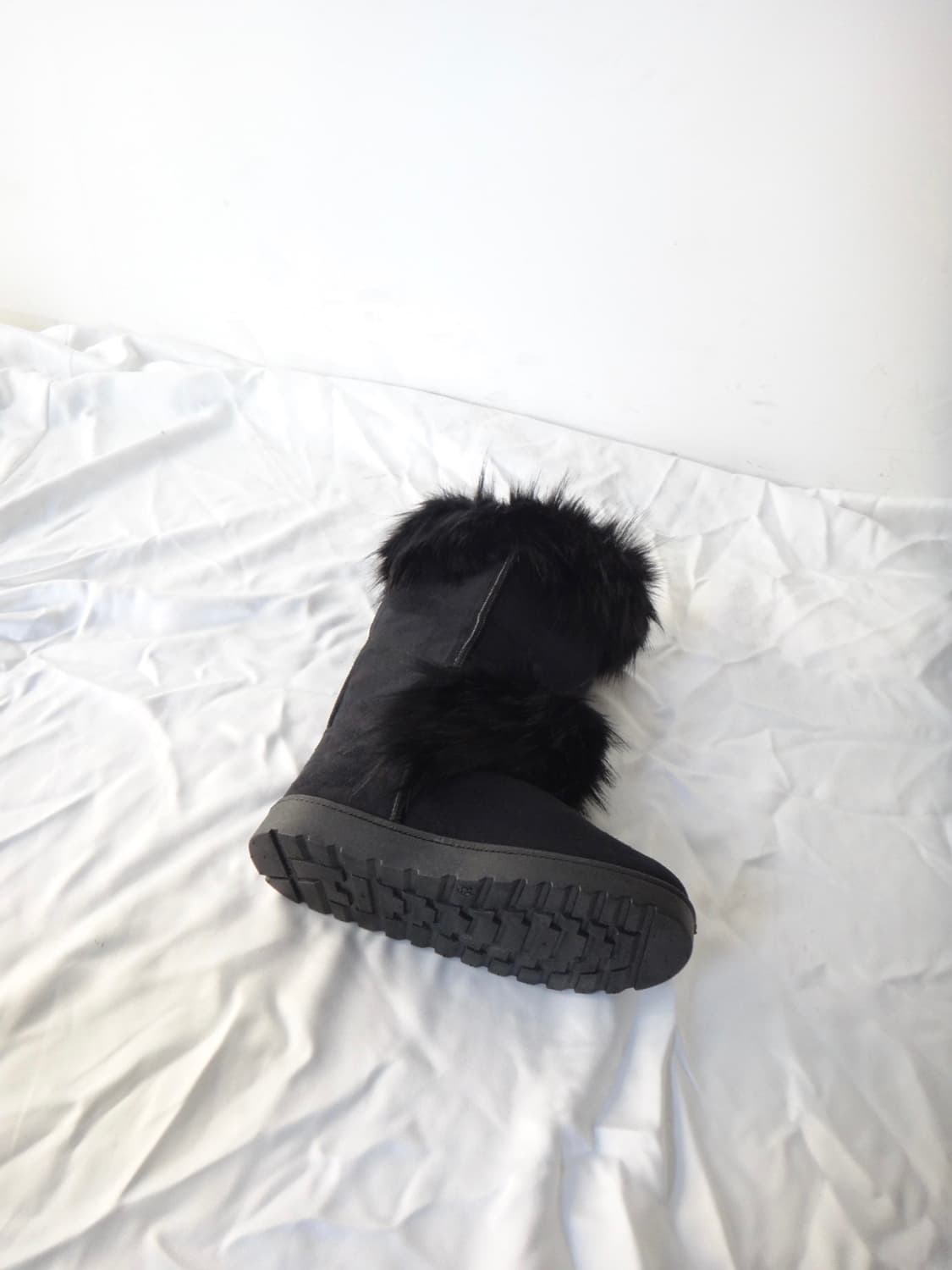 Swirl fur long boots / black 상품이미지5