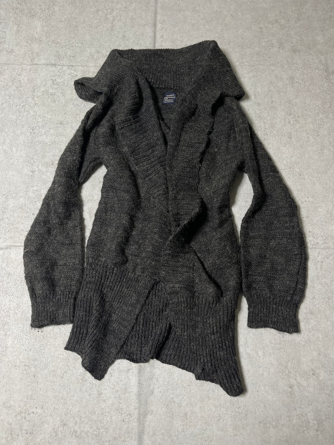 muffler collar knit cardigan 상품이미지2