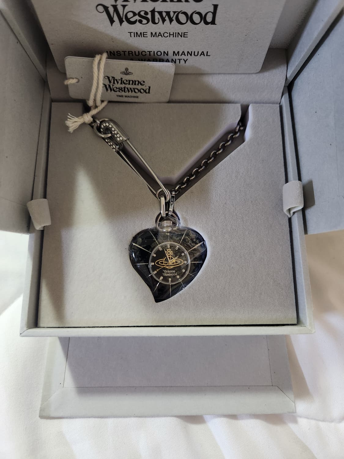 비비안웨스트우드 love heart 시계 목걸이 상품이미지1