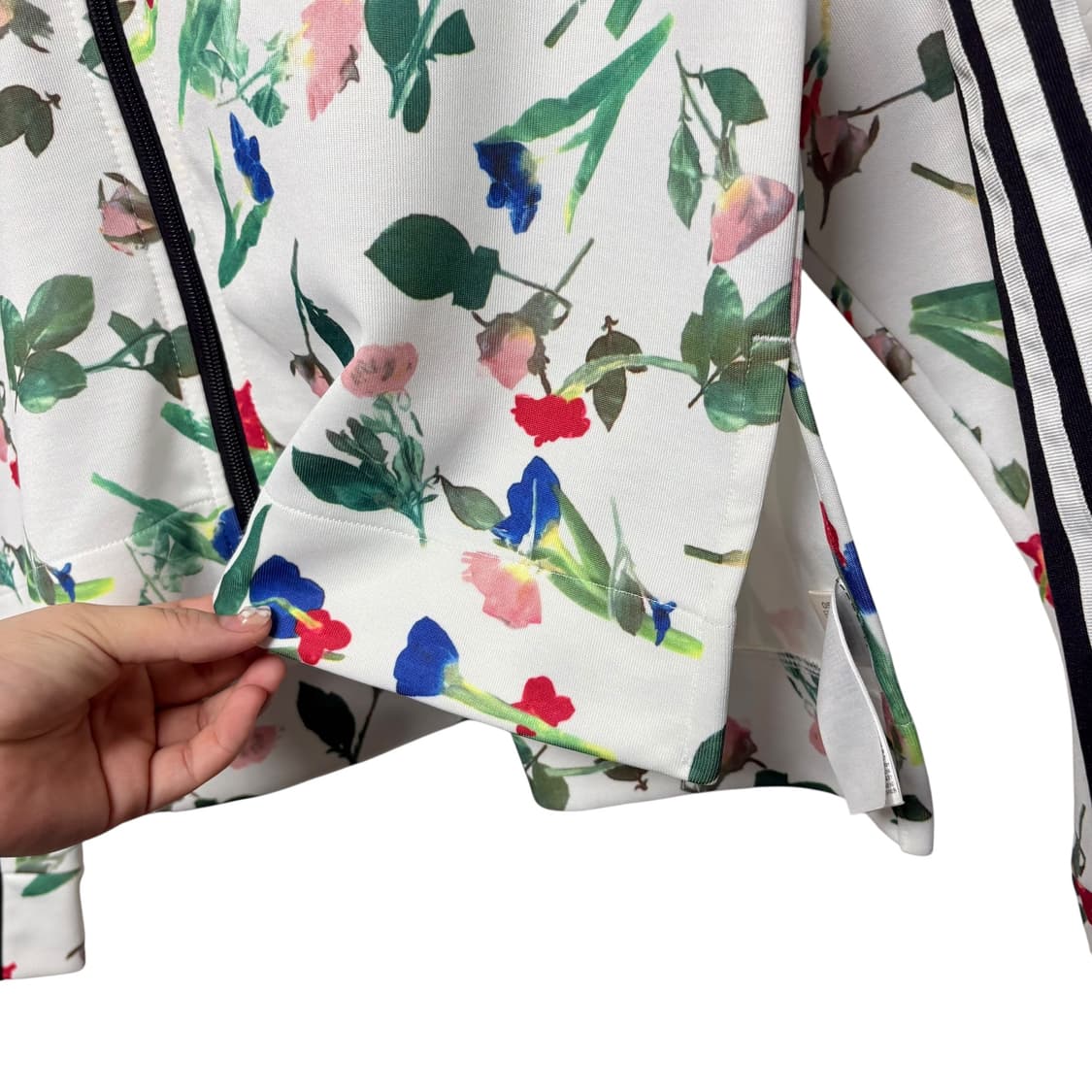 3855 아디다스 파이어버드 플라워 화이트 트랙탑 져지 집업 상품이미지3