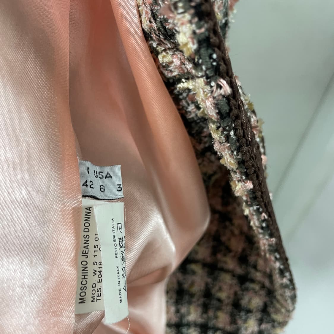 모스키노 트위드 코트 42(W) 상품이미지6