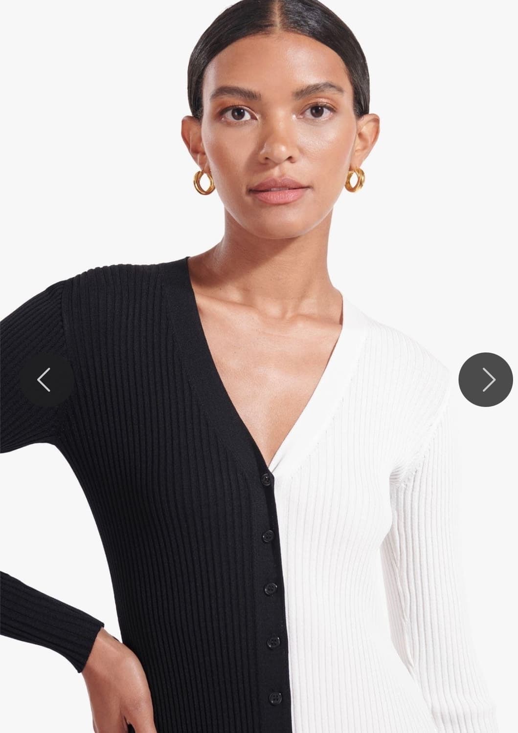 Staud 블랙&화이트 카고 가디건 XS(44,55가능) 상품이미지1