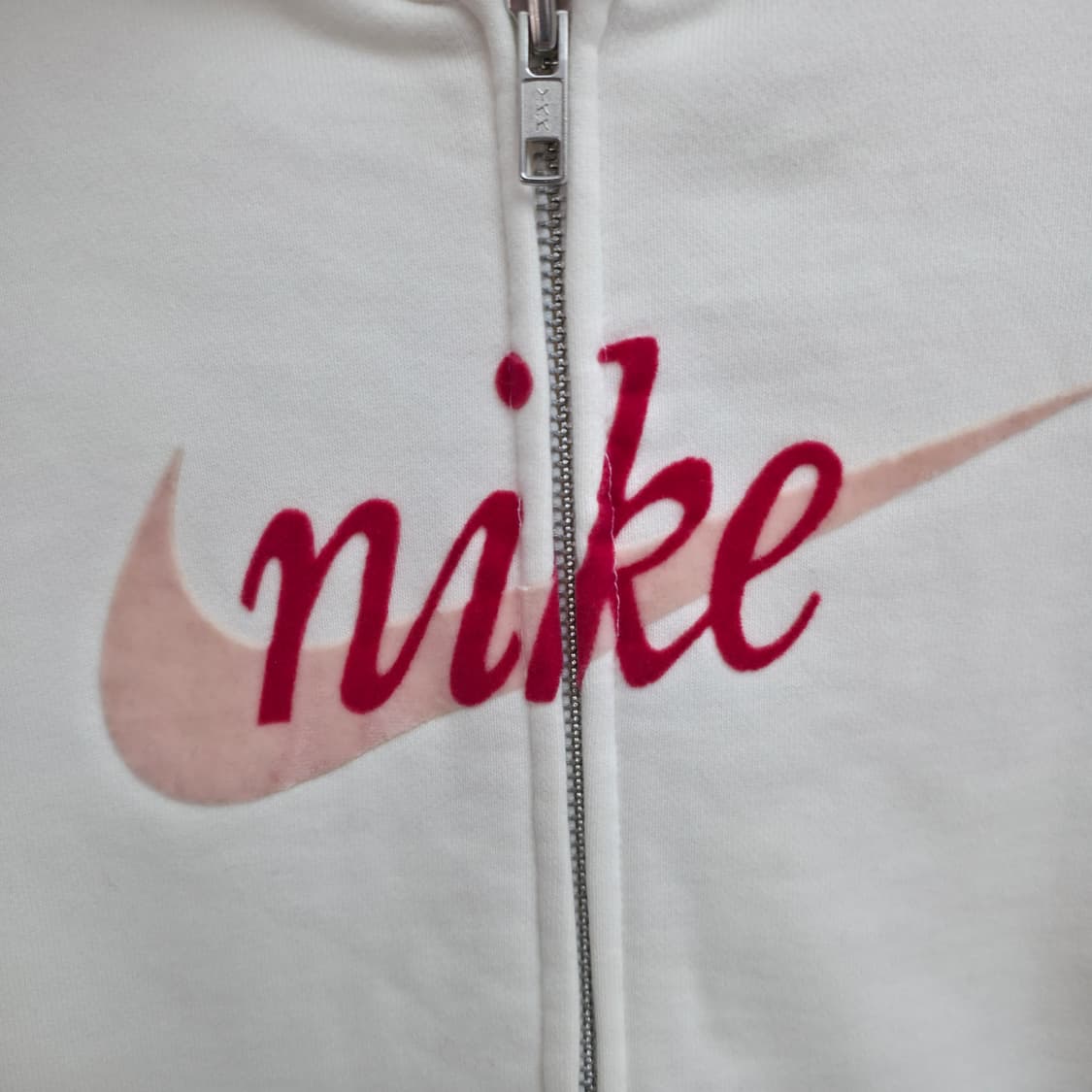 [S] 나이키 y2k 화이트/핑크 후드집업 상품이미지4