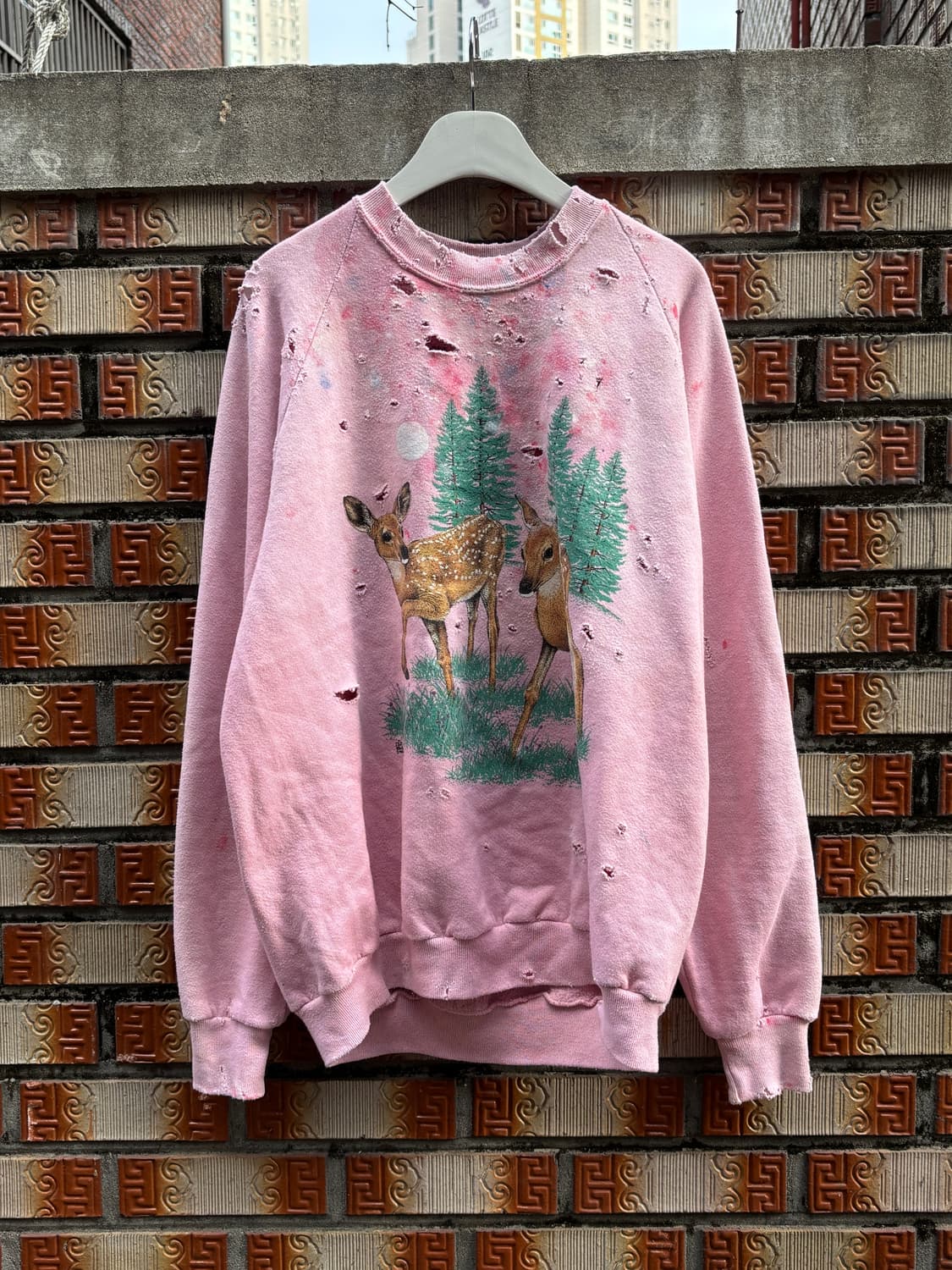 90s jerzees 디스트레스드 빈티지 스웻셔츠 상품이미지1