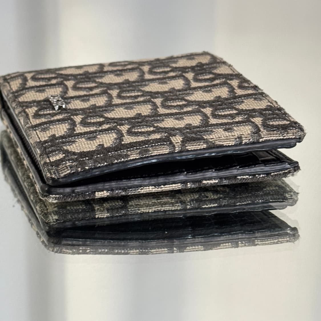 디올 오블리크 반지갑 베이지 상품이미지6