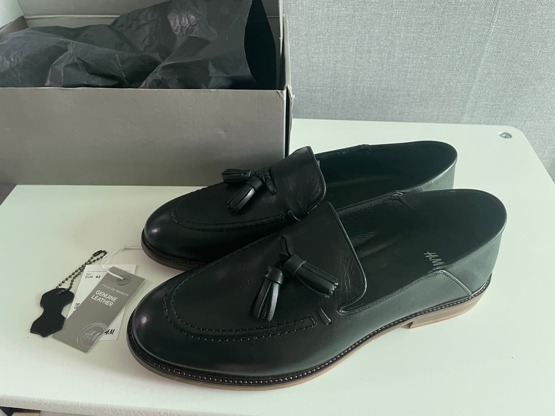 H&M 리얼레더 테슬로퍼 상품이미지2