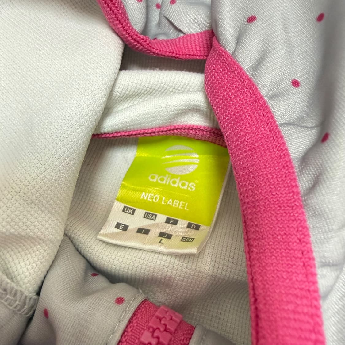 아디다스 네오라벨 회핑 도트 후드집업 상품이미지7