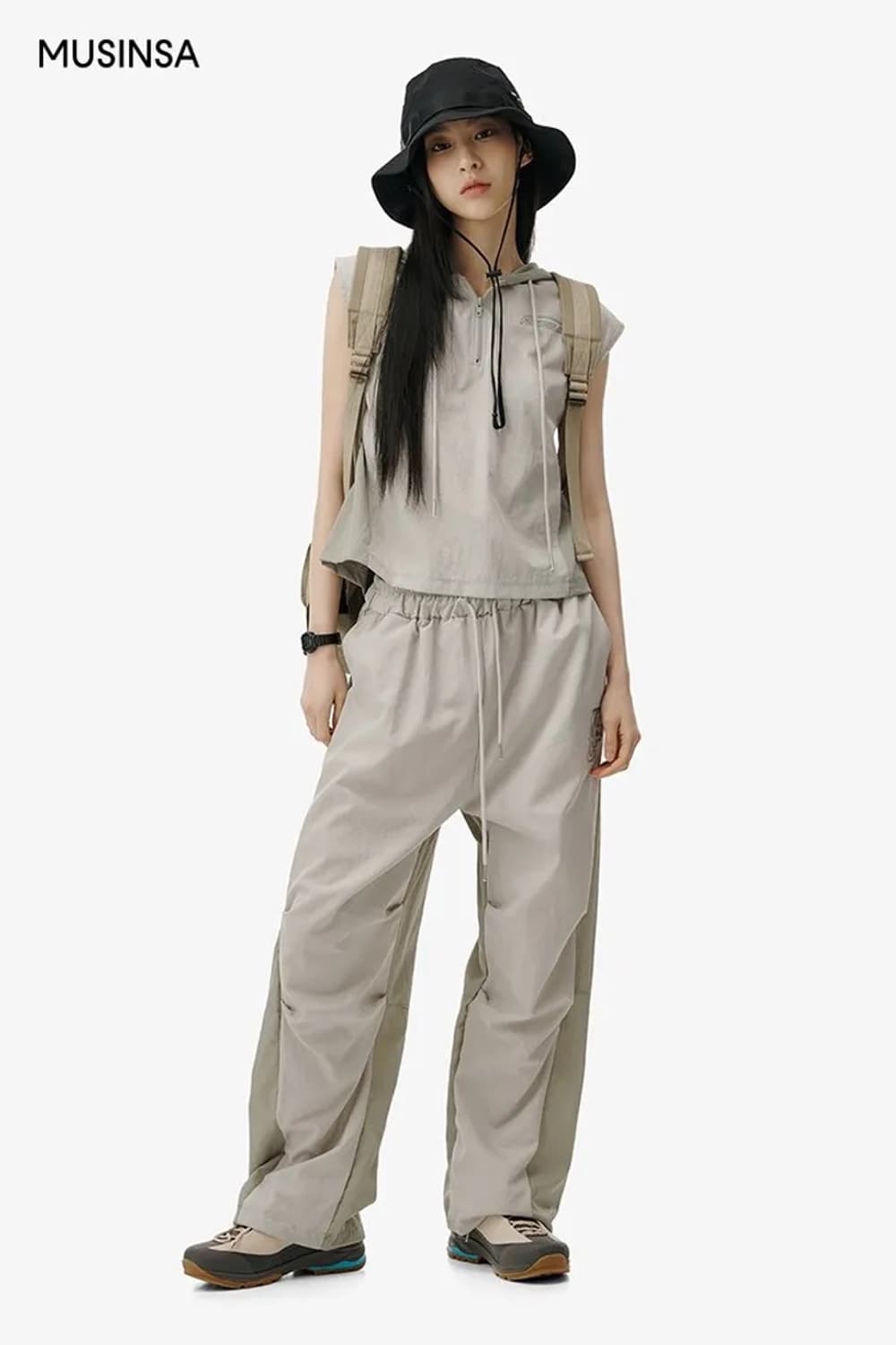 팬시클럽 유틸리티 나일론 후드 셋업 상품이미지1