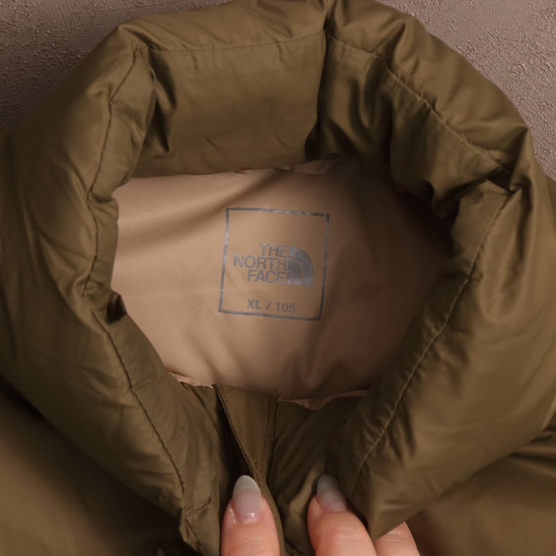 노스페이스 눕시 카키 푸퍼 숏패딩 A1714 상품이미지3