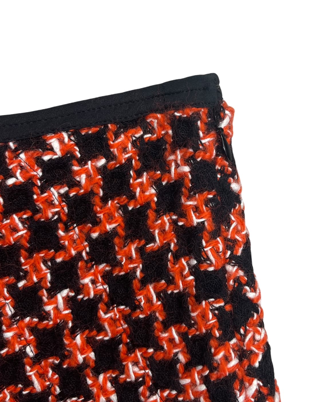 프라다 00s 프린지 디테일 A라인 울 스커트 상품이미지6