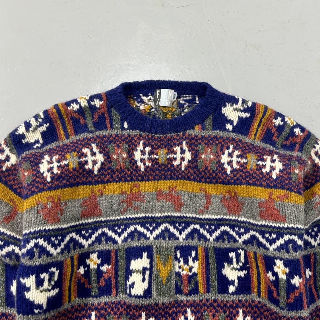 간사이 야마모토 페어아일 헤비 울 스웨터  상품이미지2