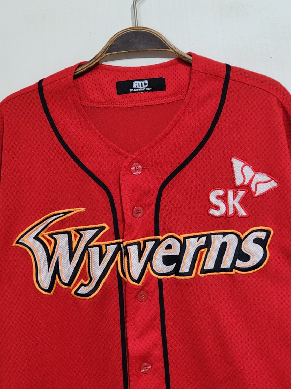 (L) SK 와이번스 야구져지 반팔 노마킹 프로야구 유니폼  상품이미지2