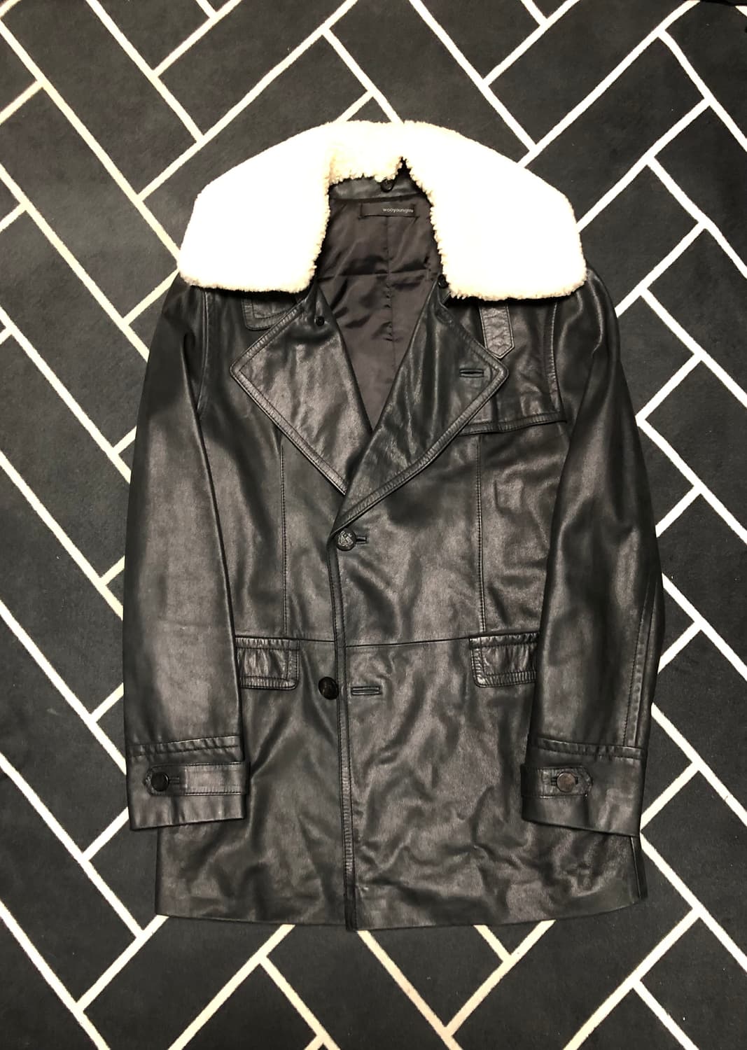 (초특가)우영미 솔리드옴므 리얼가죽시어링무스탕/몽클레어 타임 시스템톰포드 상품이미지4