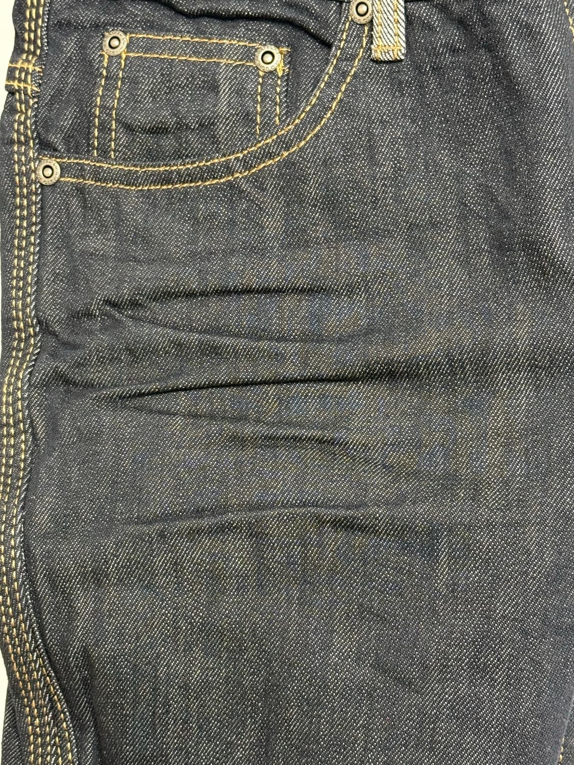 택o새상품) 보헤미안서울 SELVEDGE CARGO BOOTCUT블루 상품이미지4