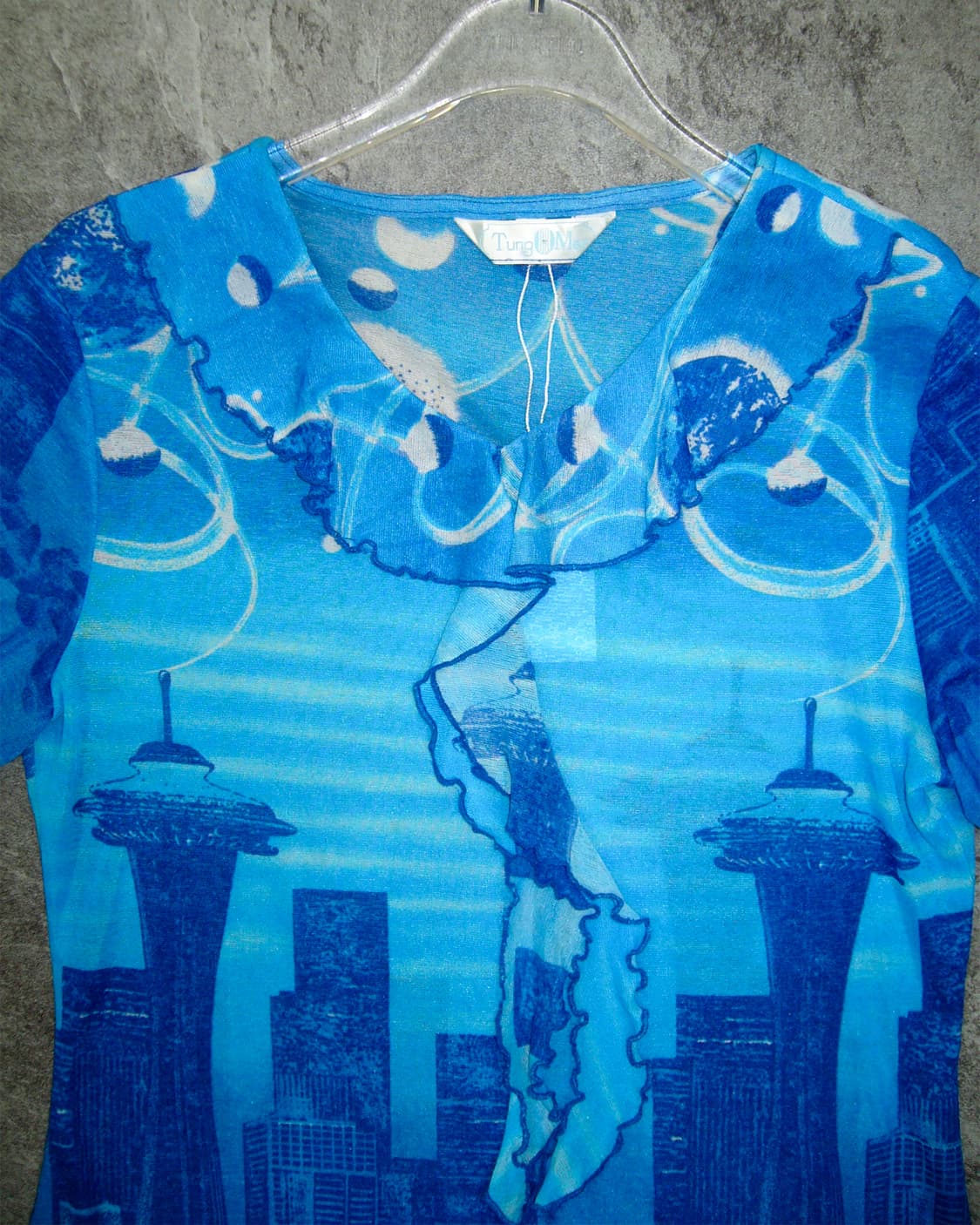 Blue Ruffle Top 상품이미지3