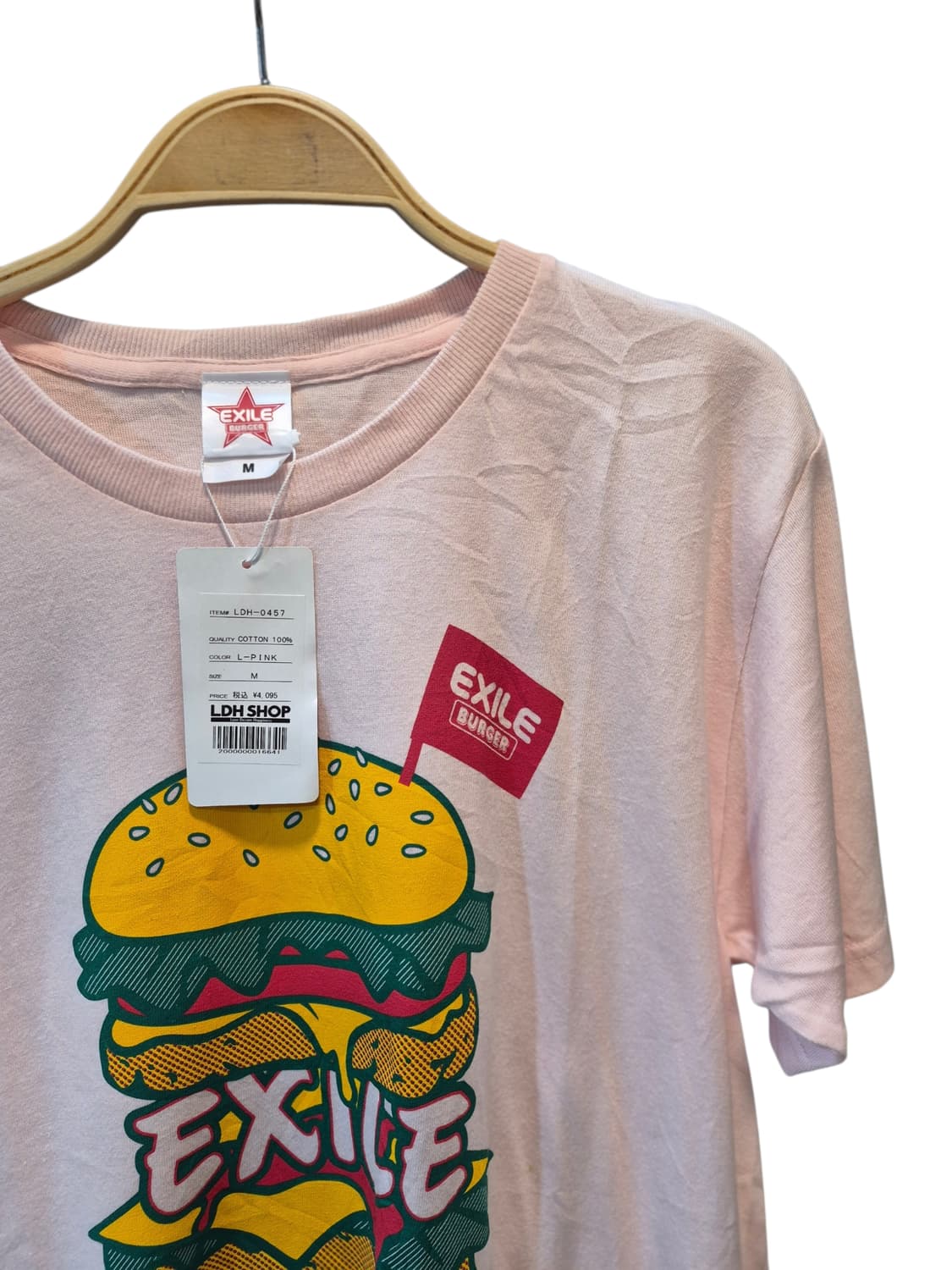 EXILE BURGER 연핑크 티 상품이미지2