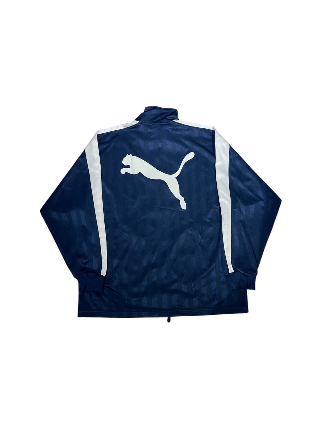 푸마 네이비 빅 로고 화이트 사이드 라인 트랙탑 져지 L 상품이미지6