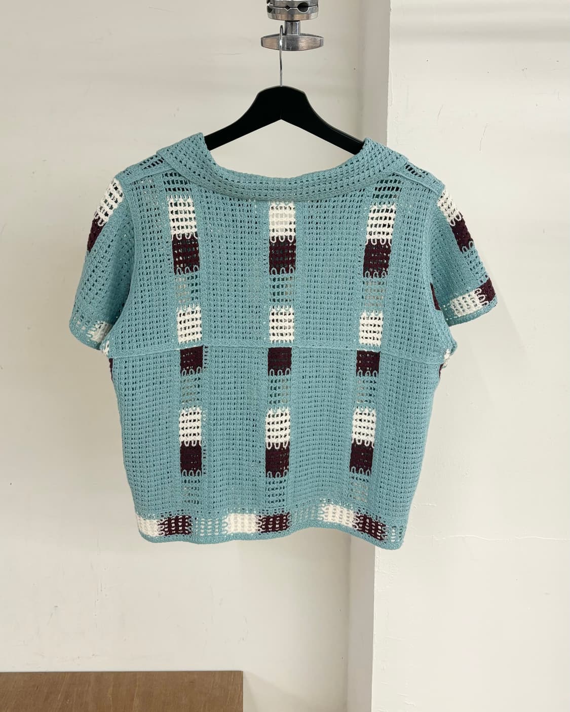 레이 빔즈 크로셰 니트 셔츠 상품이미지6