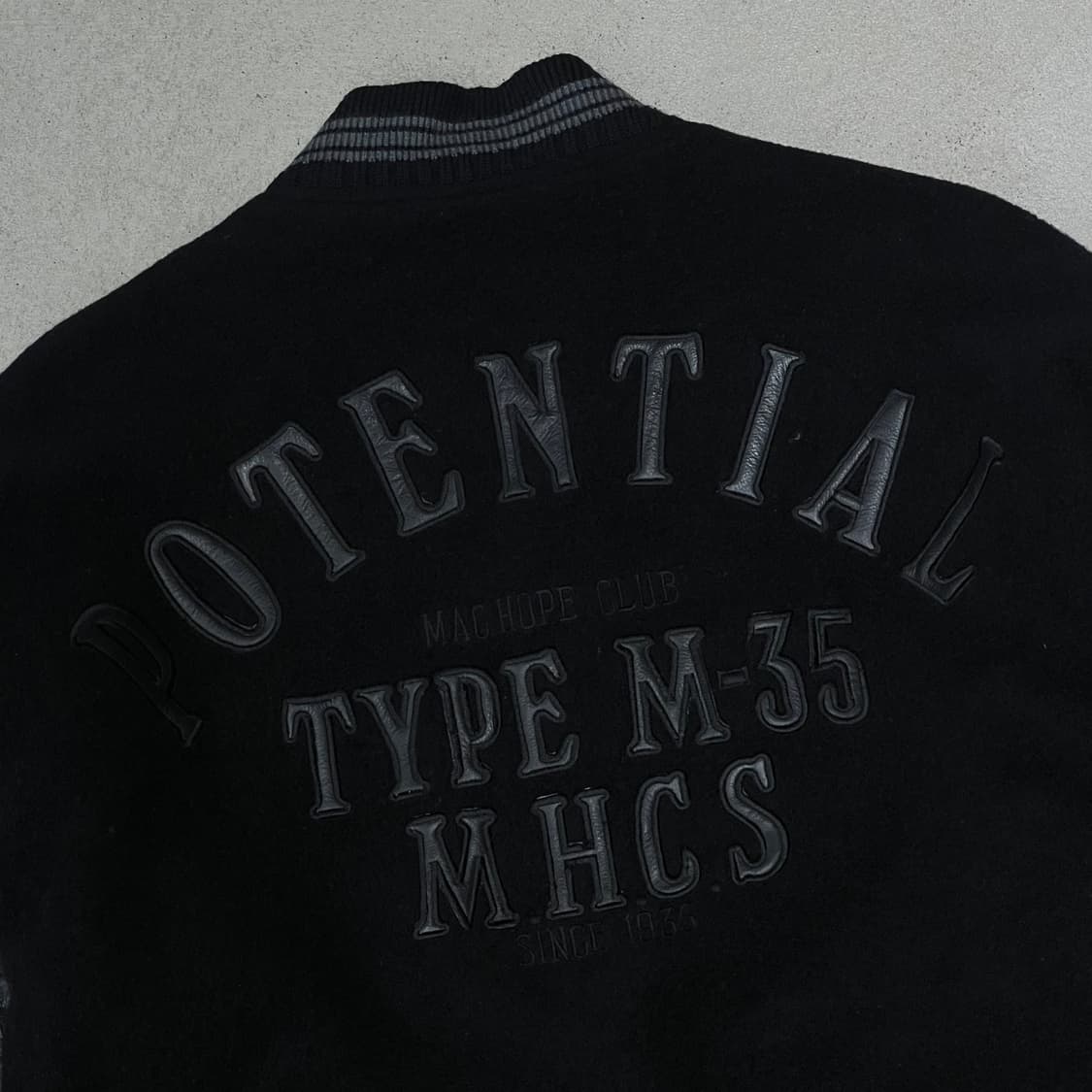 맥호프 레더소매 바시티자켓 s10204 상품이미지5