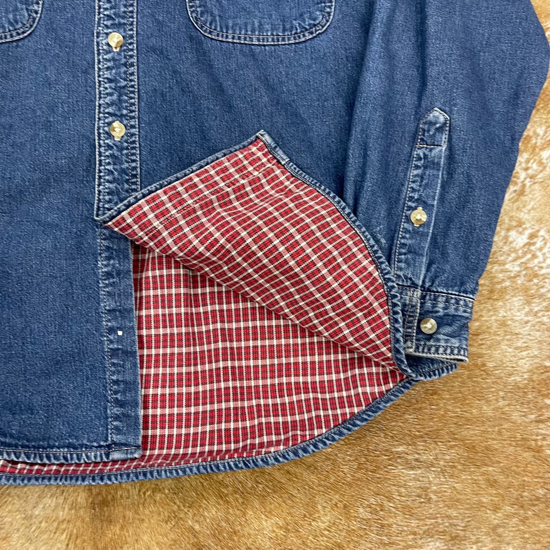 90's Columbia denim shirt 상품이미지6