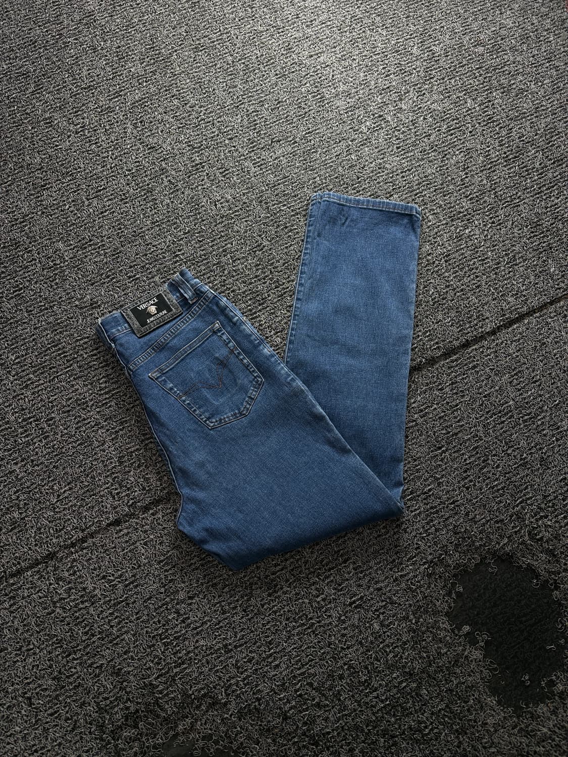 90s 베르사체 메두사 패치 로고 스트레이트 데님 팬츠 4148 상품이미지1