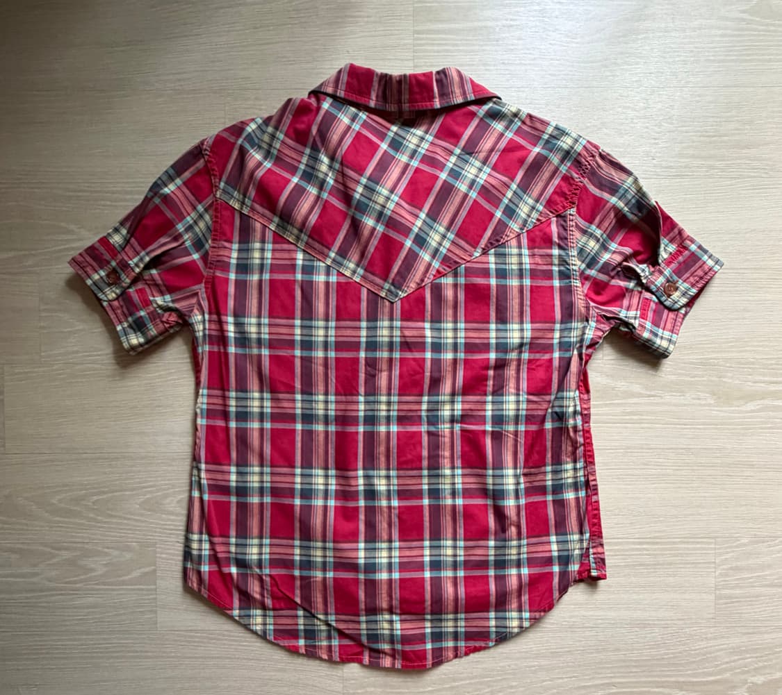 헤레틱 WESTERN CHECK SHIRT / red 상품이미지5