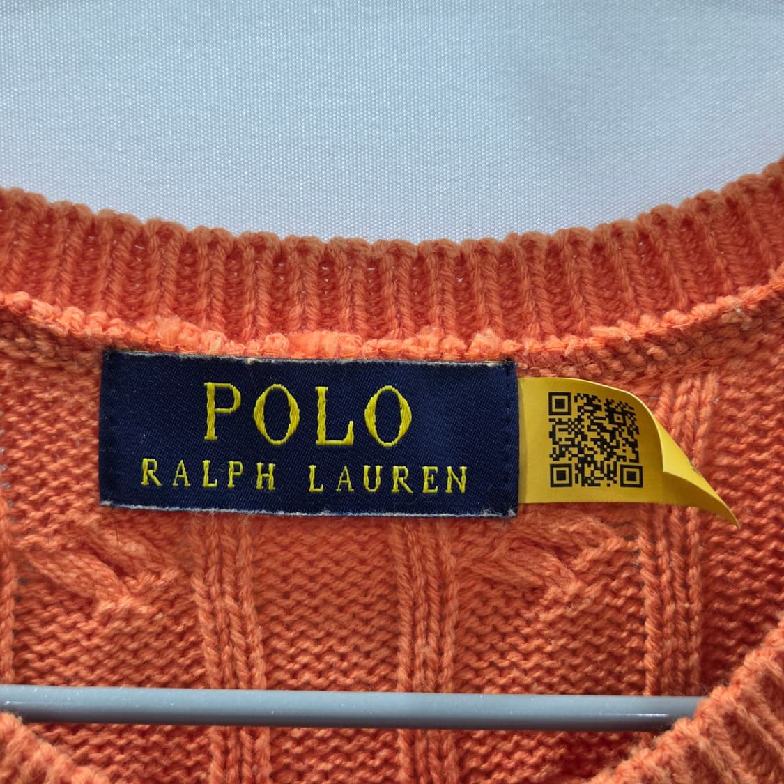 폴로랄프로렌 스타일 우먼 스트라이프 케이블 반팔니트  상품이미지3