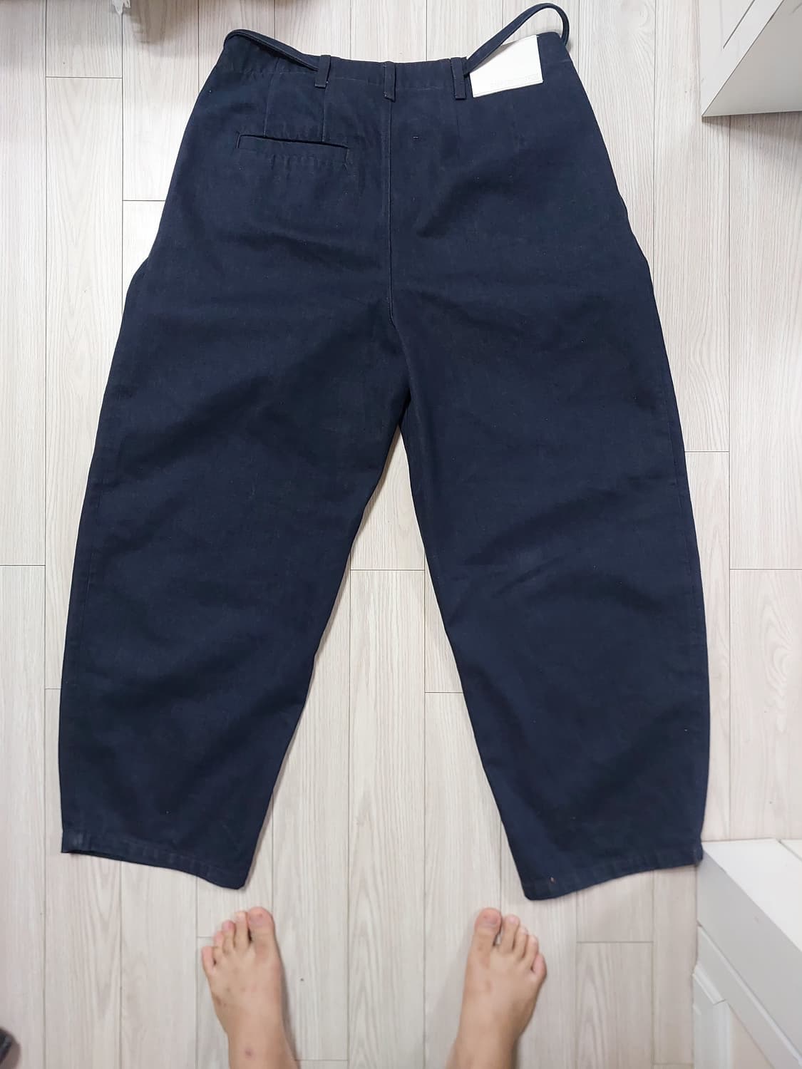 자라 x 소시오츠키 와이드 핏 플리츠 데님 상품이미지2